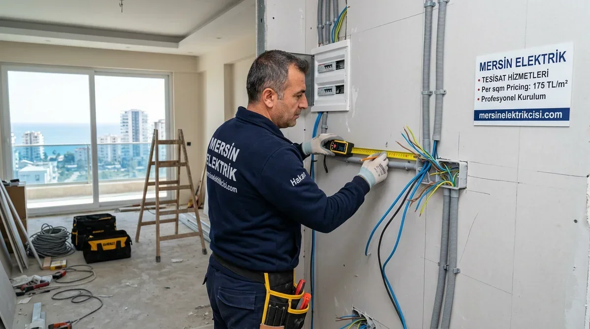 0 532 174 20 18 | Mersin Elektrik İşçilik m² Fiyatı Güncel 2026