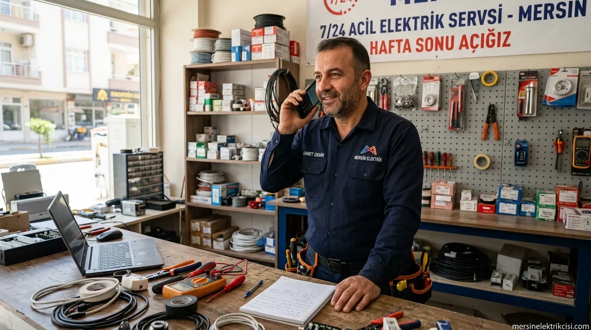 0 532 174 20 18 | Mersin Nöbetçi Elektrikçi Pazar Günü Açık mı?